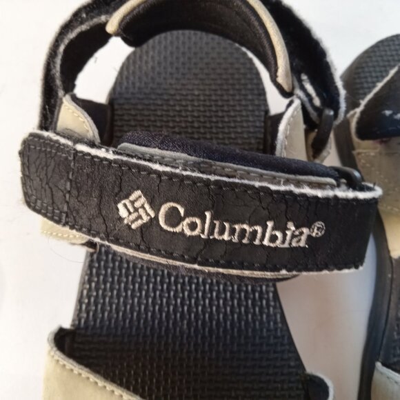 Columbia Beige Tan Sandals Adjustable Straps Hook Loop Women’s Unisex Size 7 - Picture 5 of 15